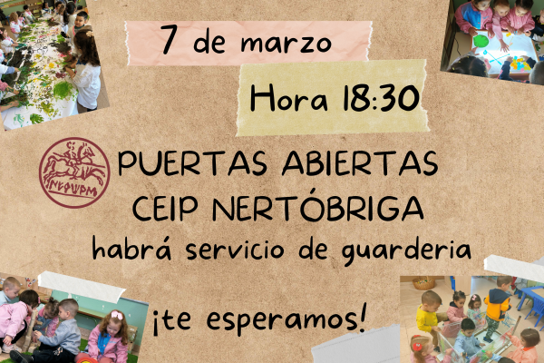 POSTER INVITACIÓN PUERTAS ABIERTAS MARZO 2023